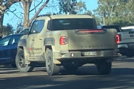 2025 Kia Tasman spotted tow-testing against Ford Ranger