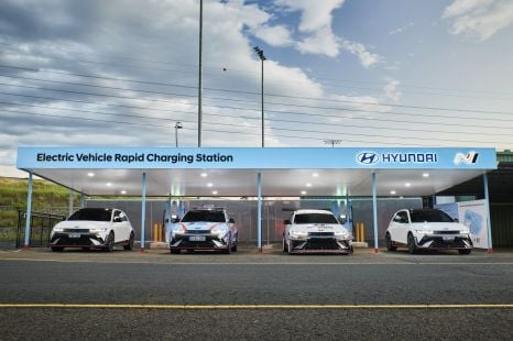 Hyundai brings EV fast-chargers to Sydney Motorsport Park