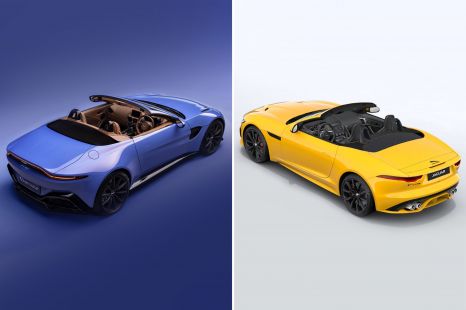 Design battle: Aston Martin Vantage Roadster vs Jaguar F-Type R Convertible