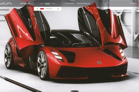 Lotus Evija: $3 million hypercar's configurator goes live