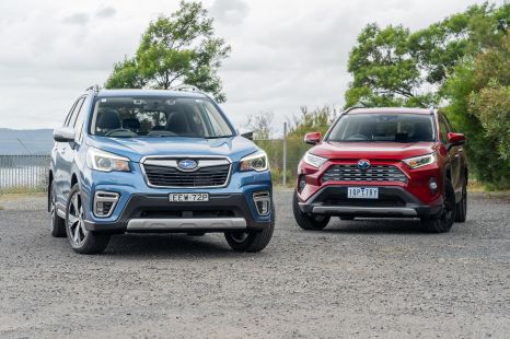 2020 Subaru Forester and Toyota RAV4 hybrids compared