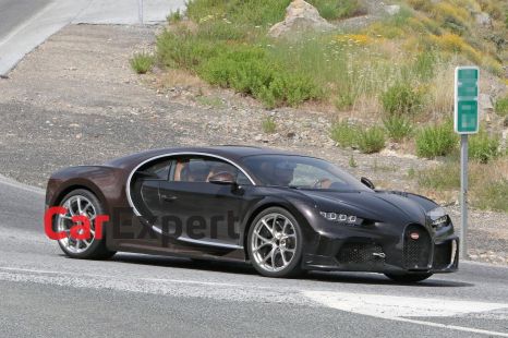 Bugatti Chiron mule spied