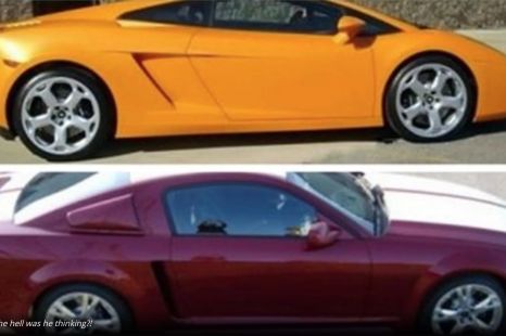 Man turns his Lamborghini into a...Mustang?