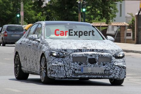 2021 Mercedes-AMG C53: Four-cylinder sports sedan spied