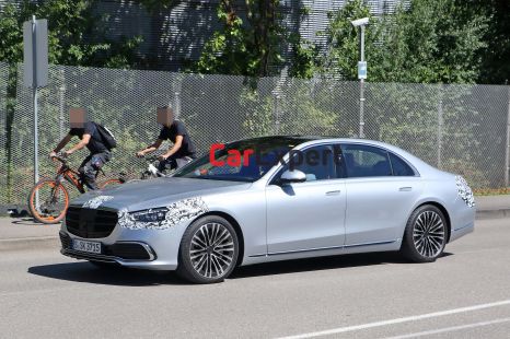 2021 Mercedes-Benz S-Class spied almost entirely undisguised