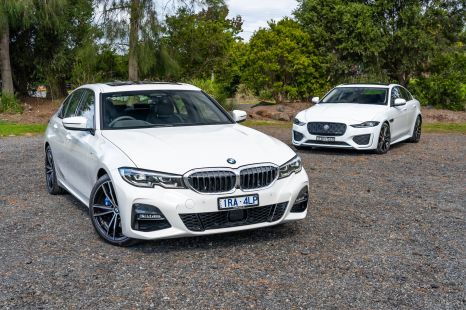 2020 BMW 330i v Jaguar XE R-Dynamic SE