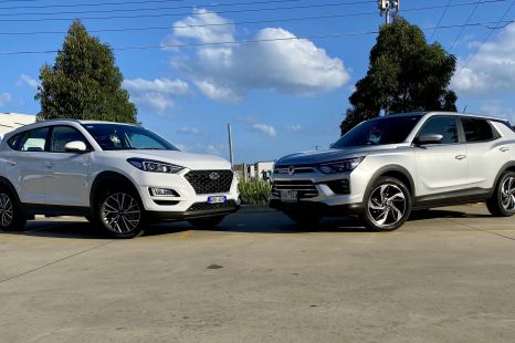 2020 SsangYong Korando v Hyundai Tucson