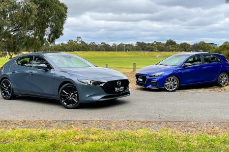 2021 Hyundai i30 N Line Premium v Mazda 3 G25 Astina comparison
