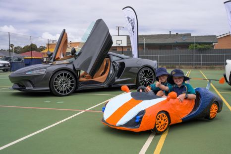 Nine-year old kids build McLaren drifting machine