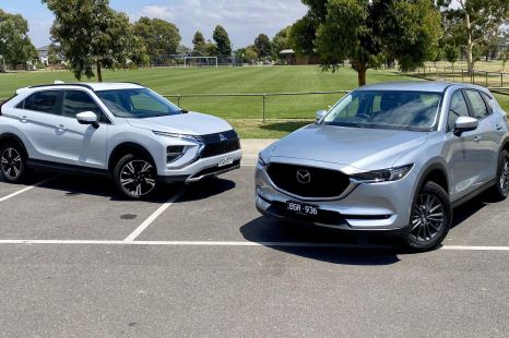2021 Mitsubishi Eclipse Cross Aspire v Mazda CX-5 Maxx Sport comparison