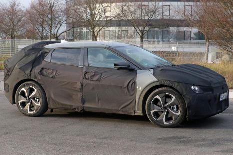2022 Kia CV electric car spied
