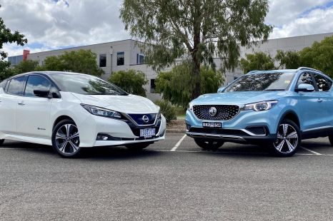 2021 MG ZS EV v Nissan Leaf 40kWh comparison