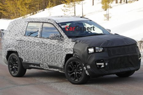 Jeep Compass three-row spied