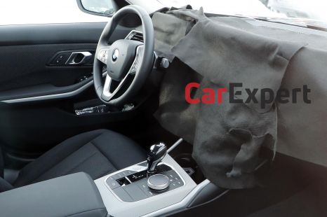 2022 BMW 3 Series facelift interior spied