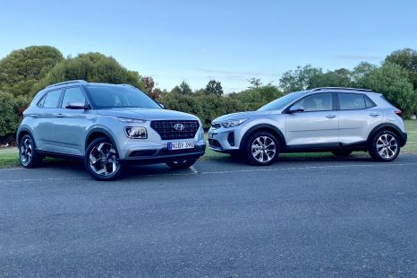 2021 Hyundai Venue Active v Kia Stonic Sport comparison