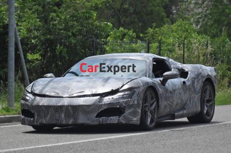 Ferrari F161: Mid-engine V6 supercar spied