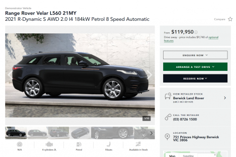 Jaguar Land Rover starts online sales