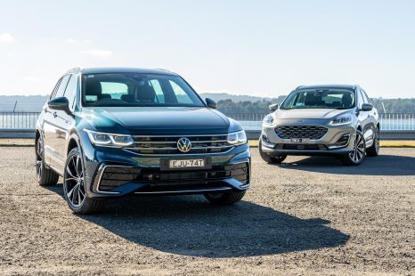 2021 Ford Escape Vignale v Volkswagen Tiguan 162TSI R-Line comparison