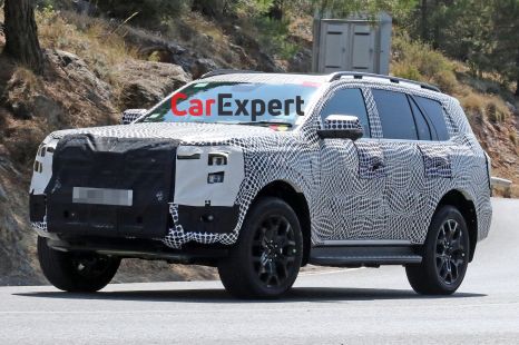 2022 Ford Everest hybrid spied