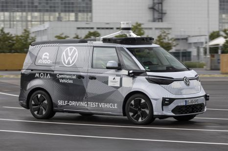 Autonomous Volkswagen ID. Buzz AD unveiled at Munich motor show