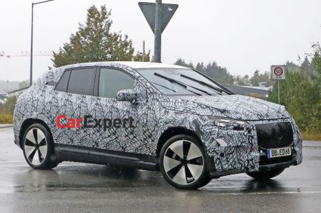 2022 Mercedes-Benz EQE SUV spied with less camouflage