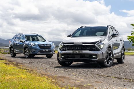 2022 Kia Sportage v Subaru Forester comparison