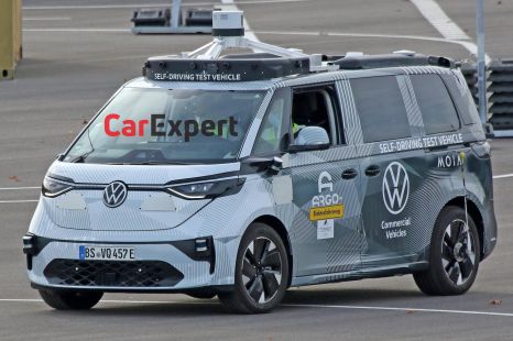 2025 Volkswagen ID. Buzz AD spied inside and out