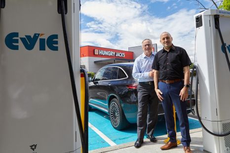 Australia’s Evie Networks putting electric chargers at Hungry Jack’s
