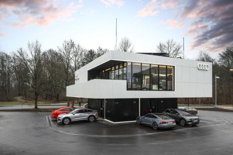Audi reveals ultra-rapid charge hub concept