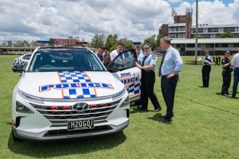 Hydrogen Hyundai Nexo SUVs join Queensland Police