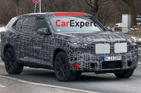 2023 BMW XM spied with less camouflage