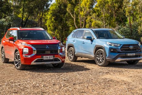 2022 Mitsubishi Outlander v Toyota RAV4 comparison