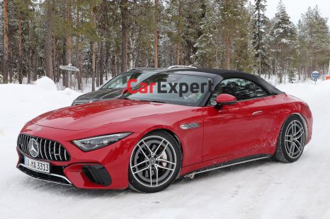 2023 Mercedes-AMG SL63e plug-in hybrid spied