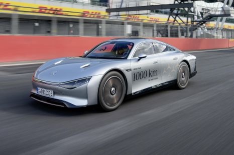 Slippery Mercedes-Benz Vision EQXX breaks its own EV range record