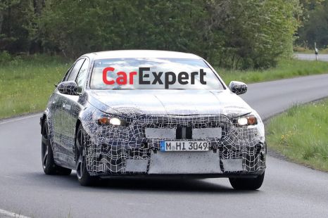 2024 BMW M5 hybrid spied