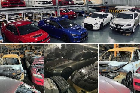 Millions of dollars worth of rare sports cars destroyed in workshop fire