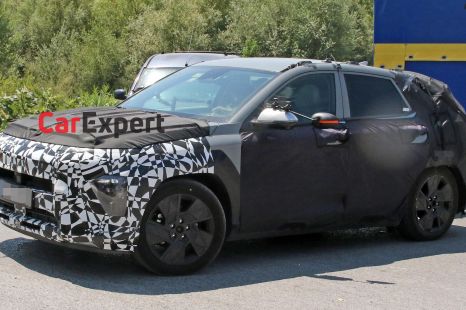 2023 Hyundai Kona spied with less camouflage