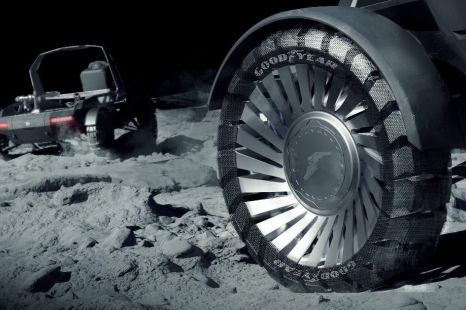 Goodyear working on airless tyres, lunar vehicles the test bed