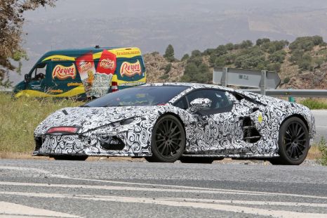 2023 Lamborghini Aventador successor spied