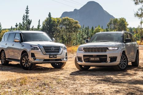 2022 Nissan Patrol v Jeep Grand Cherokee L comparison
