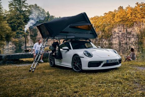 Official roof tent turns Porsche 911 into a camper