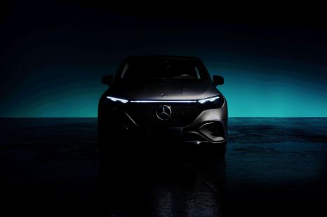 Mercedes-Benz EQE SUV teased ahead of imminent reveal