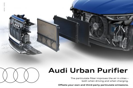 Audi front filter cleans the air as you drive – or recharge