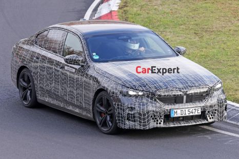 2024 BMW i5 EV spied at the Nürburgring