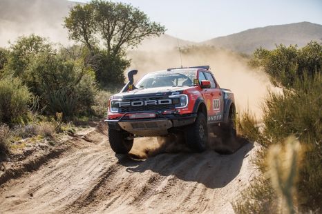 Aussie Ford Ranger Raptor Baja racer behind-the-scenes