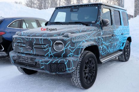 2024 Mercedes-Benz EQG EV spied inside and out