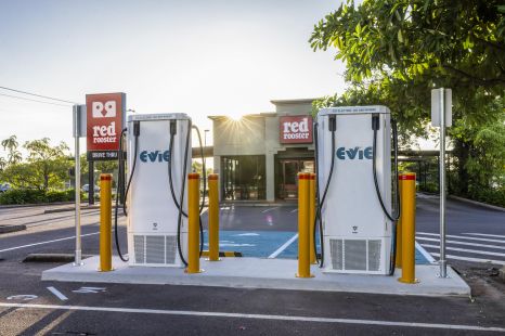 Free chips for your charge at NT's first Evie charging station