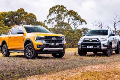 2023 Ford Ranger Wildtrak V6 v Toyota HiLux Rogue comparison