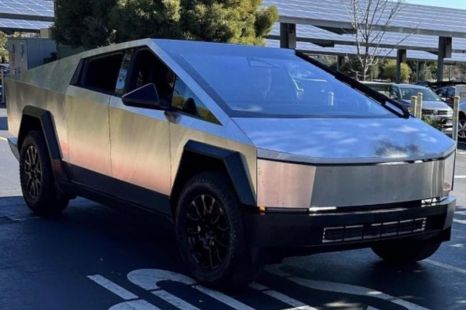 Tesla Cybertruck prototype spied