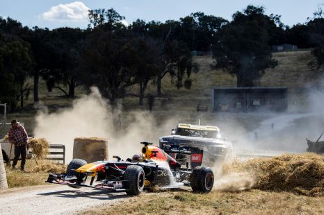 Red Bull goes outback testing in RB7 F1 car